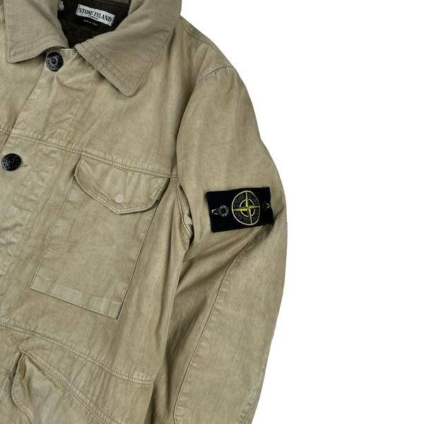 Stone Island 2004 Vintage Lino Flax Nylon Blend Jacket - Medium