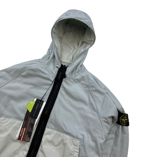 Stone Island 2022 Light Blue Comfort Tech Composite Reversible Polartec Jacket - Small