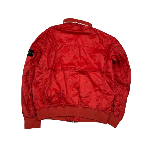 Stone Island 2013 Red Micro Rip Stop Tyveck Shield Jacket - XXL