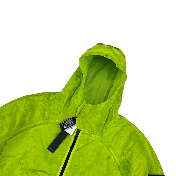 Stone Island Shadow Project 2022 Green Waffle Print Econyl Nylon Metal Jacket - XXL