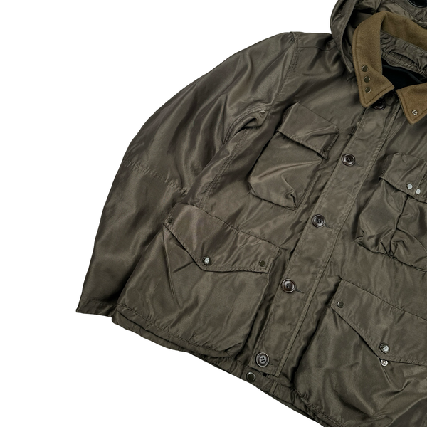 CP Company Brown Nysack Shimmer Multipocket Goggle Jacket - XXL