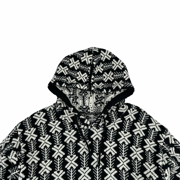 CP Company Vintage Style Patterned Hooded Knit - XL