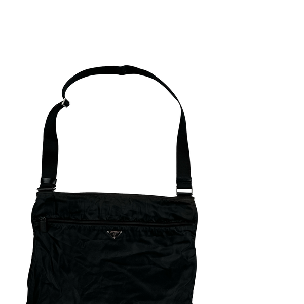 Prada Large Nylon Emblem Side Bag