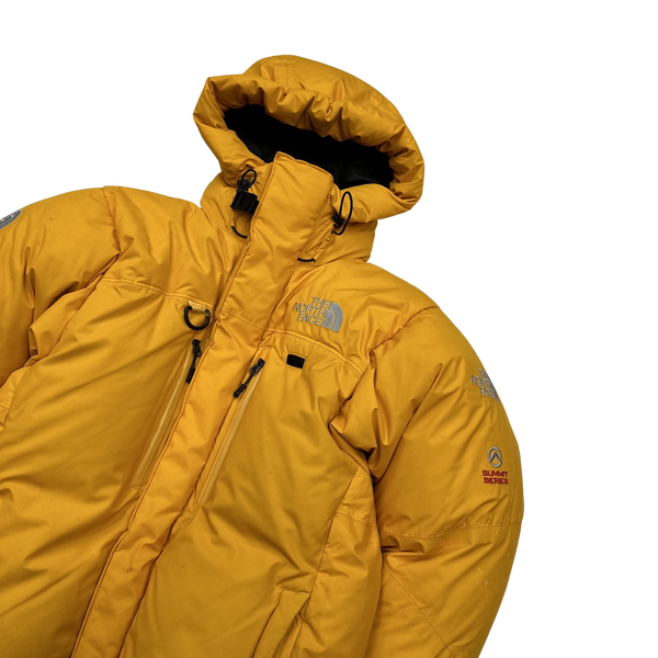 North Face Yellow Summit Series Down Filled Puffer Jacket - Small