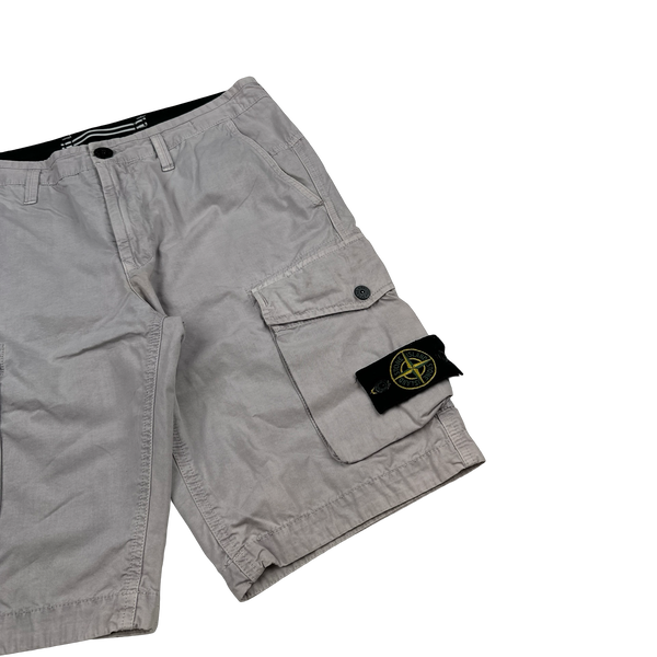 Stone Island 2020 Light Lilac Cotton Cargo Shorts - 29"
