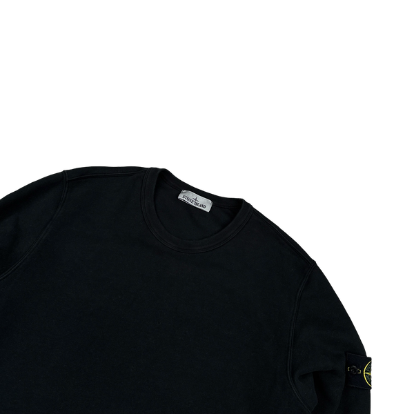 Stone Island 2023 Black Crewneck Jumper - Large