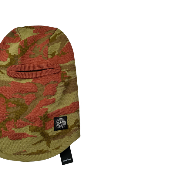 Stone Island 2022 Heritage Camo Soft Wool Blend Balaclava