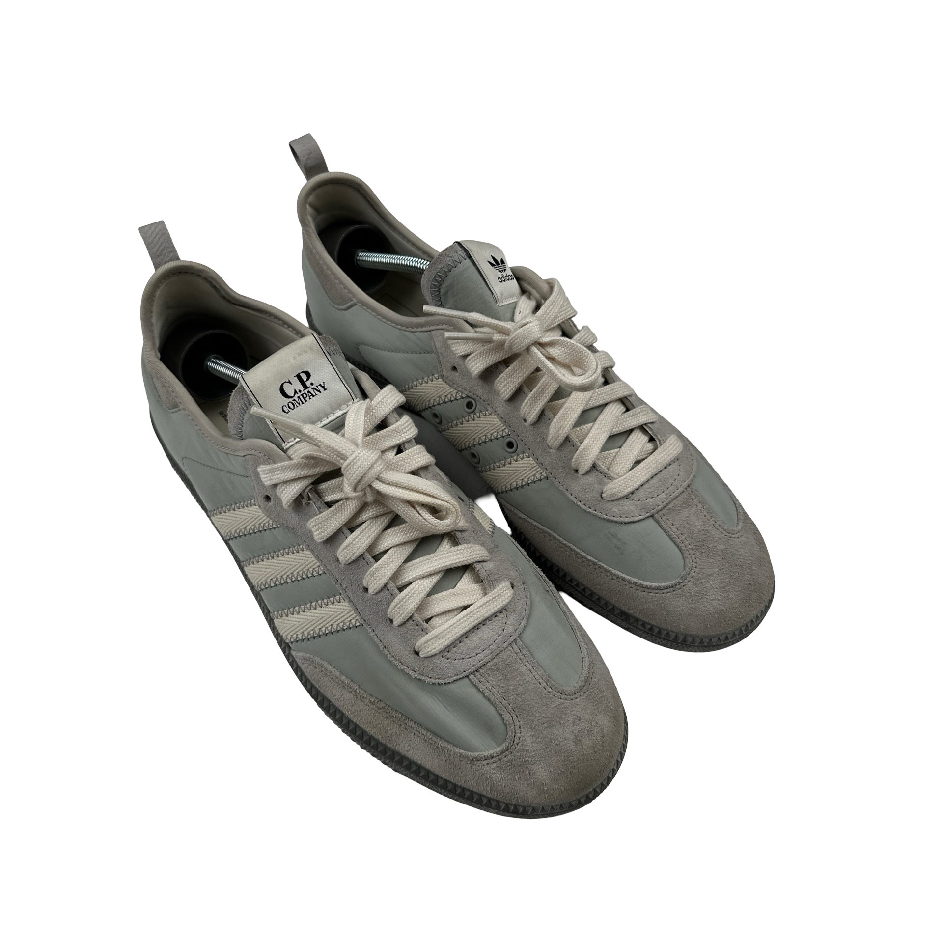 adidas gazelle silver green womens Adidas x CP Company Samba Grey Trainers