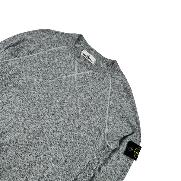 Stone Island 2017 Grey Marl Cotton Lightweight Knit - XL