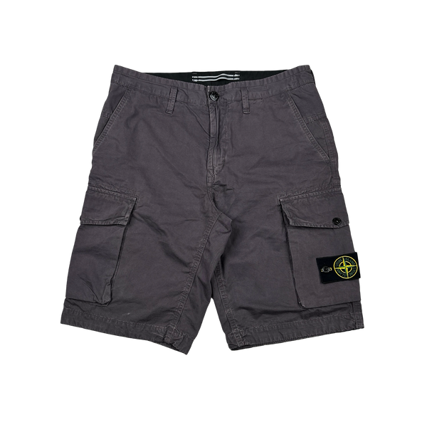 Stone Island 2019 Dark Plum Slim Fit Cargo Shorts - 31"