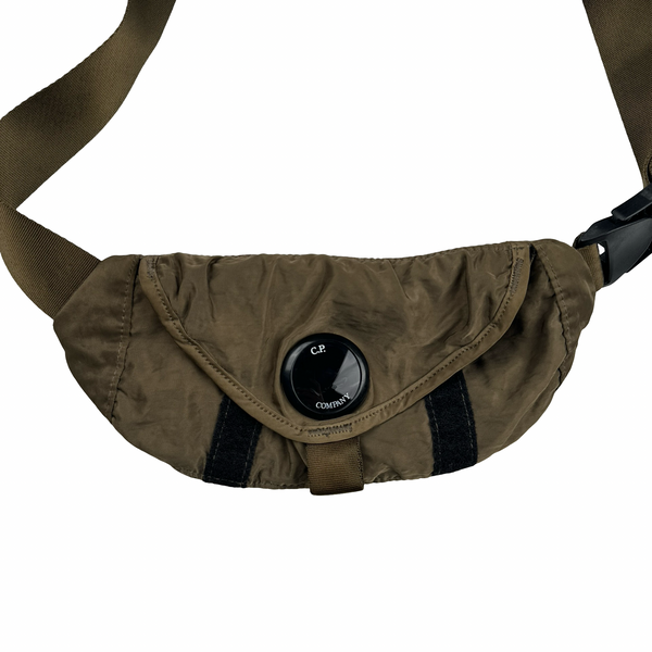 CP Company Khaki Nylon Lens Viewer Cross Body Bag