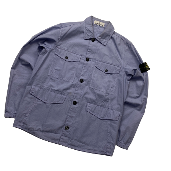 Stone Island Lilac Rip Stop 4 Pocket Jacket - Small