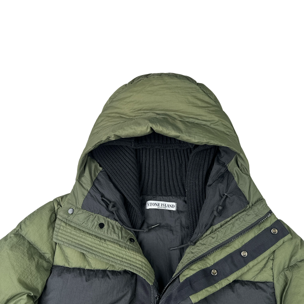 Stone Island 2011 Two Tone Opaque Nylon Tela Down Puffer Jacket - Small