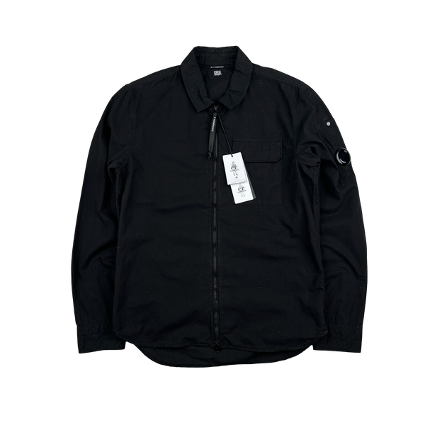 CP Company Black Cotton Overshirt - Medium