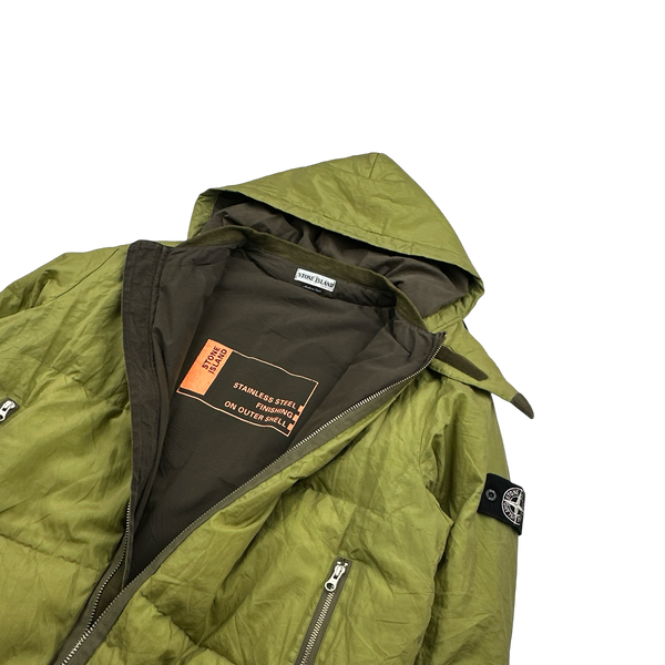 Stone Island AW2000 Hooded Green Pure Metal Shell - XL