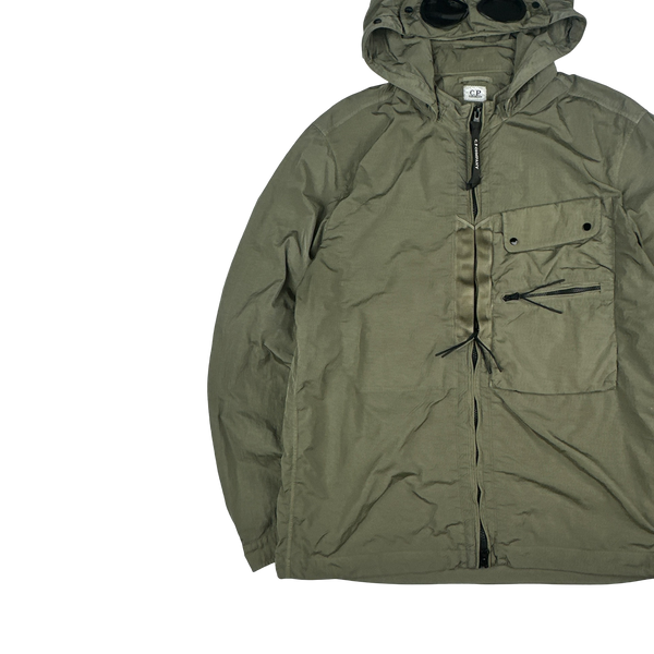 CP Company Khaki Green Chrome R Goggle Jacket - XL
