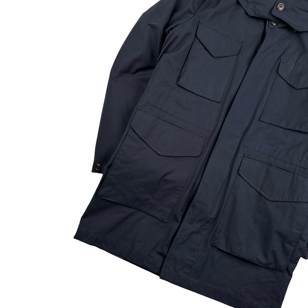 CP Company Navy Down Filled Hooded Parka Jacket - XL