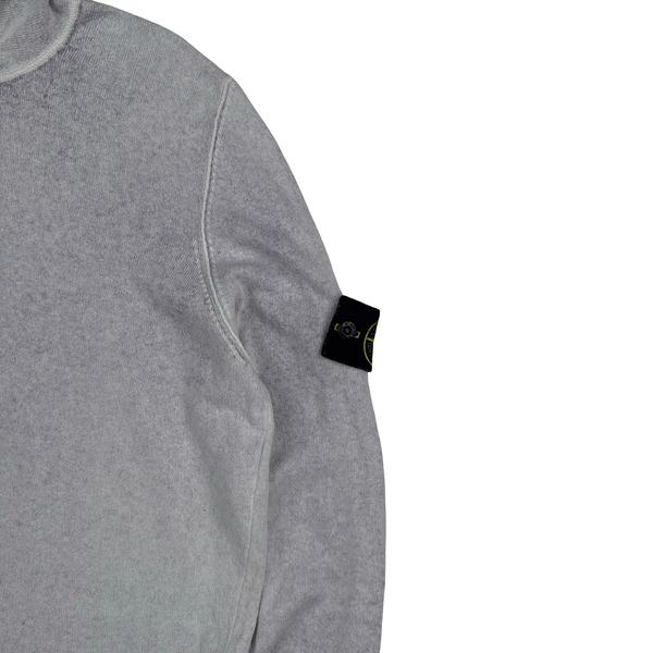 Stone Island Hand Sprayed Knitted Hoodie - Large