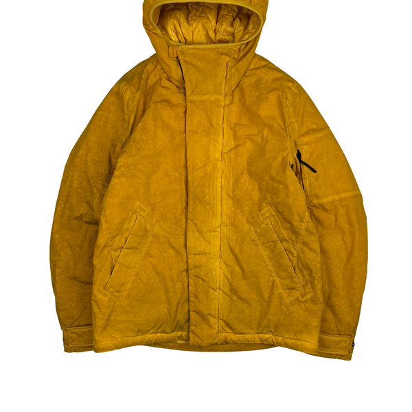 CP Company Orange Nycra Re-Colour Goggle Hooded Jacket - Large