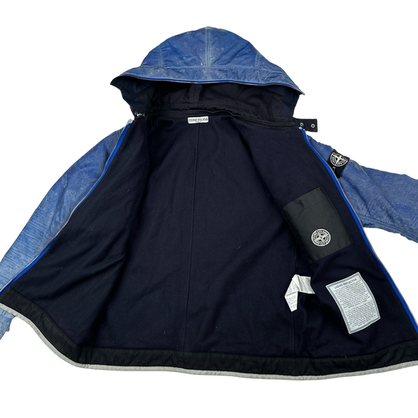 Stone Island 2010 Blue Liquid Reflective Jacket - XL
