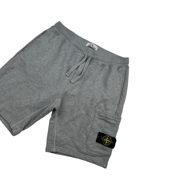 Stone Island 2022 Grey Cotton Shorts - Large