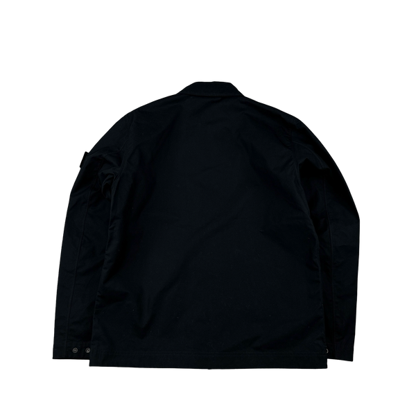Stone Island 2024 New Season Black Ghost Piece Overshirt - Large