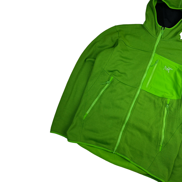 Arcteryx Green Balaclava Stretch Hoodie - Medium