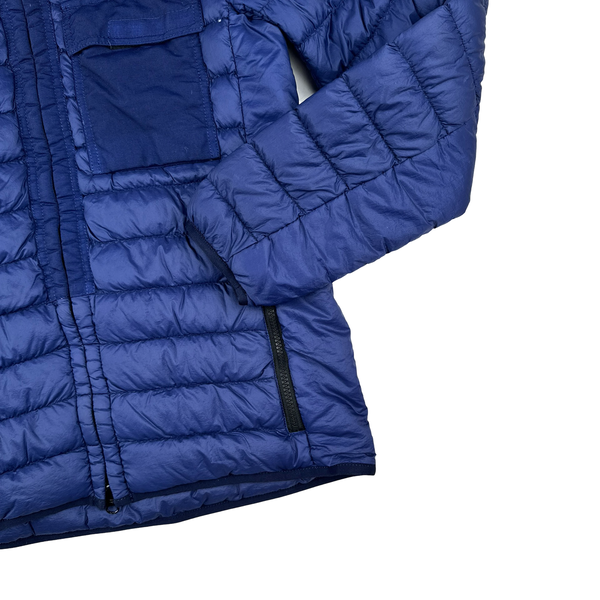 Stone Island 2018 Blue Micro Yarn Down Puffer Jacket - Small