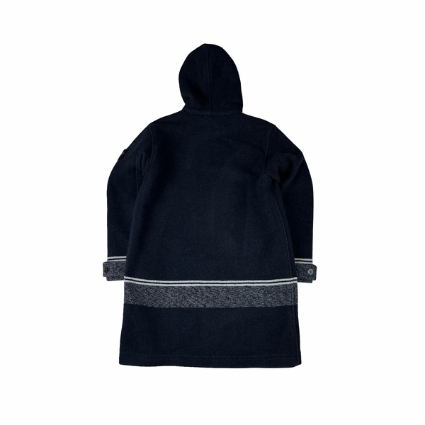 Stone Island 2020 Navy Panno Jaquard Wool Long Jacket - Small