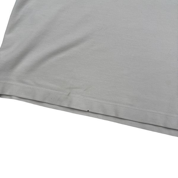 Stone Island 2022 Stellina White Compass Cotton Polo Shirt - 3XL