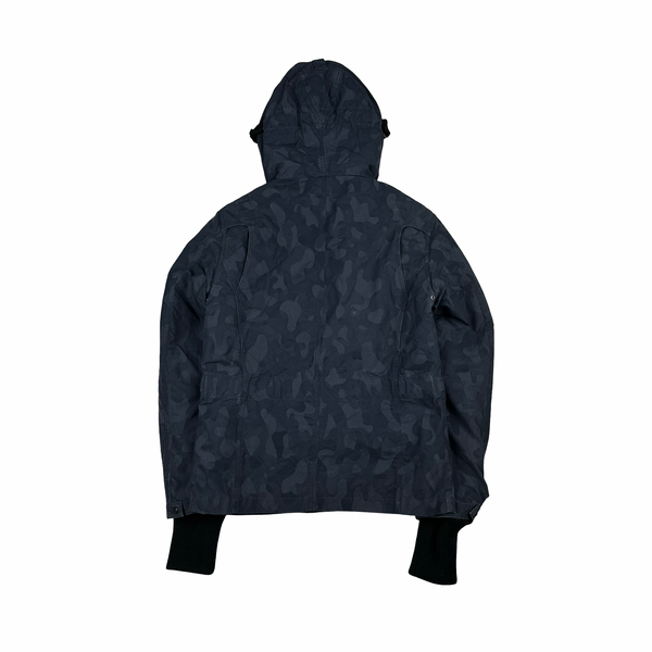 Ma Strum Navy Camo Multi Pocket Lined Jacket - Medium