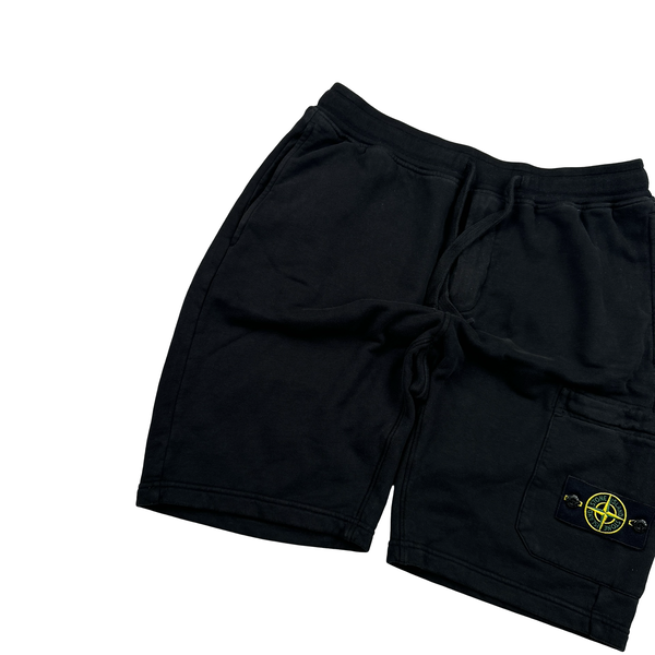 Stone Island 2022 Black Cotton Shorts - Medium