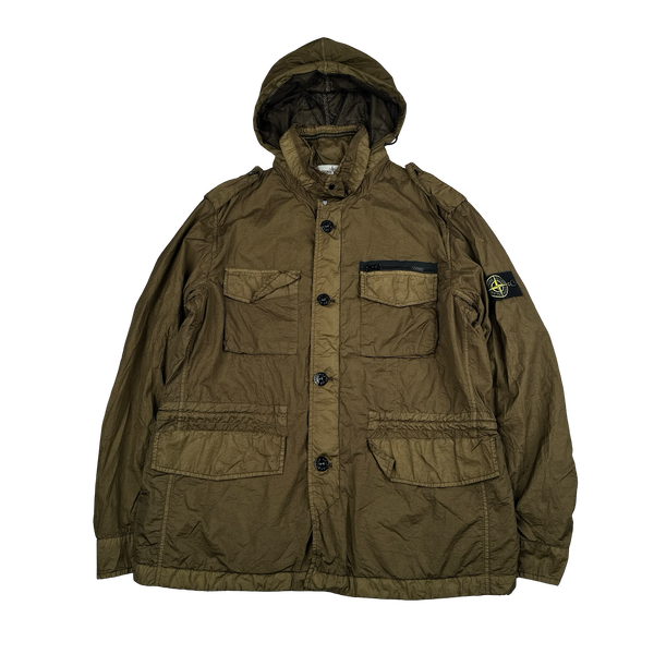 Stone Island 2013 Khaki Green Membrana TC Field Jacket - XL