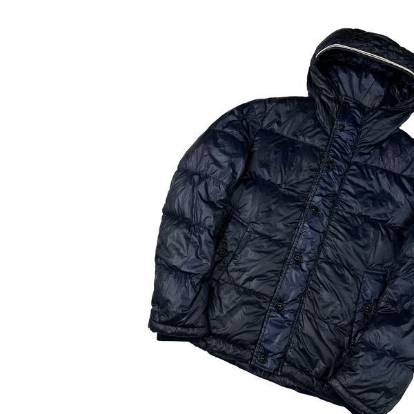 Stone Island Navy Garment Dyed Puffer Jacket - Medium