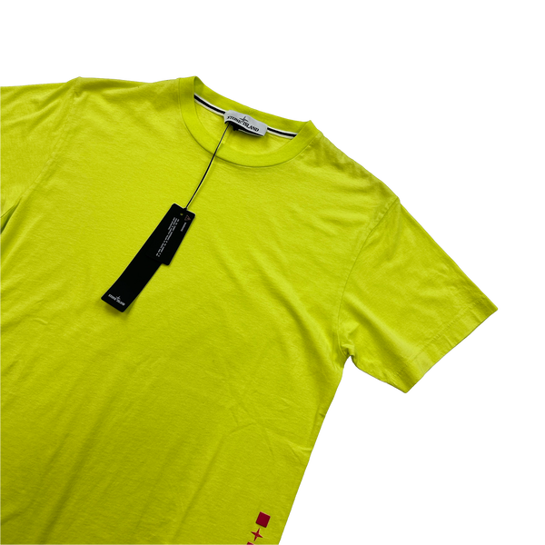 Stone Island 2022 Yellow Cotton T Shirt - Small