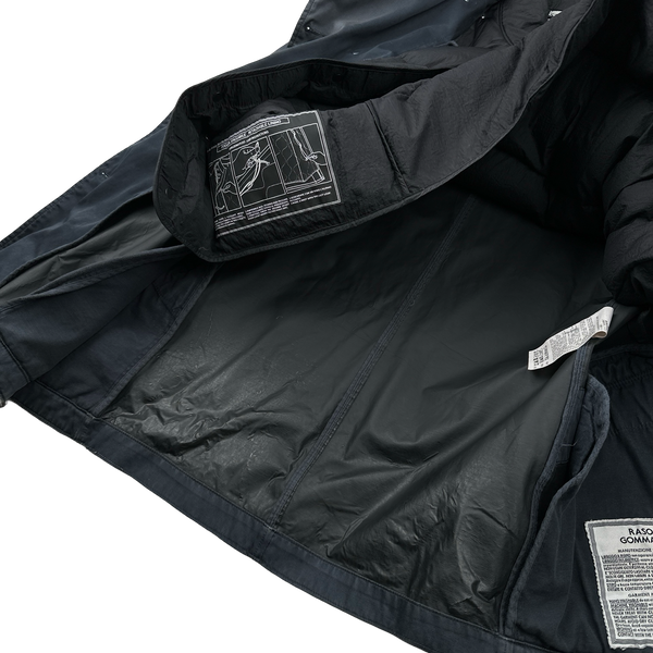 Stone Island 2010 Navy Raso Gommato Down Lined Jacket - Large