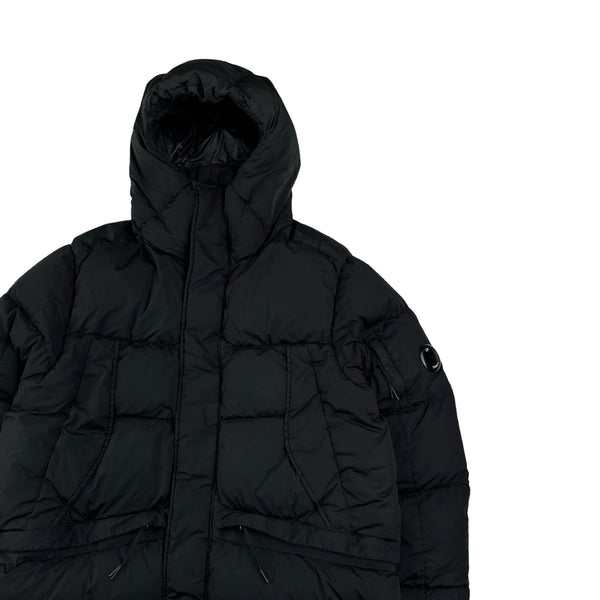 CP Company Black Nycra Down Filled Puffer Long Jacket Medium Mat's