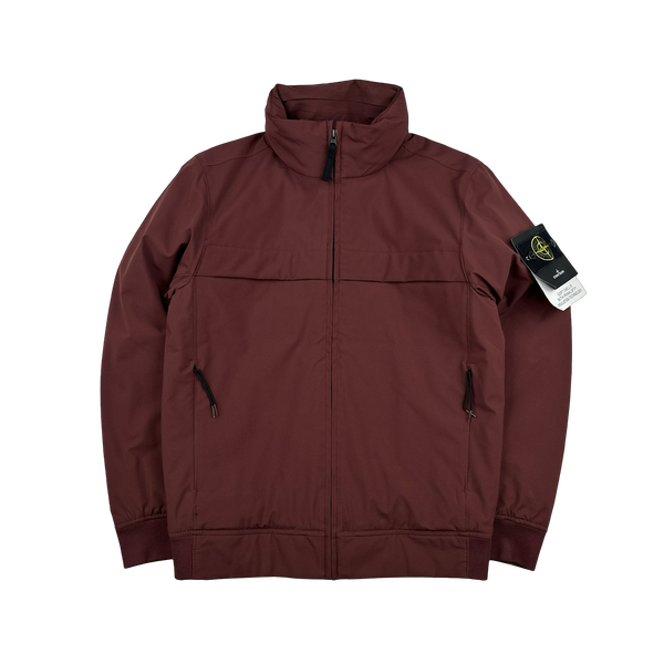 Stone Island 2019 Burgundy Soft Shell R Primaloft Jacket Small Mat s Island