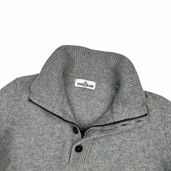 Stone Island 2012 Grey High Neck Pullover Knit - XL
