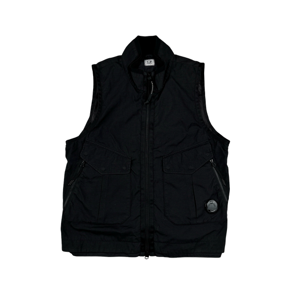 CP Company Black Taylon P Utility Vest - Medium