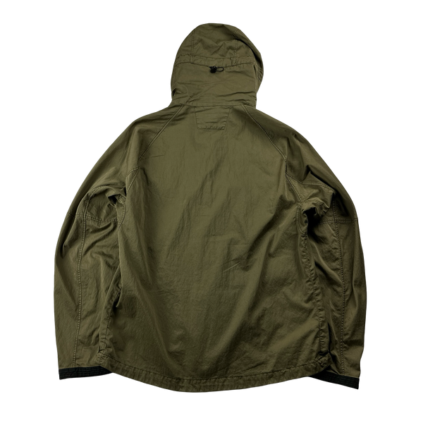 CP Company Green Raso-CP Zipped Goggle Jacket - XL