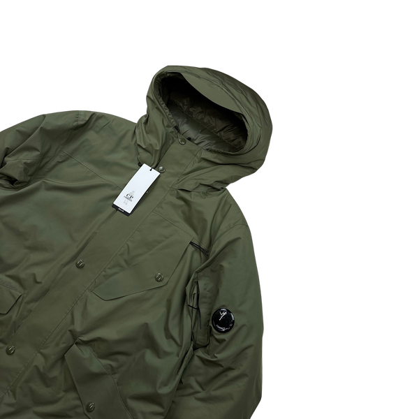 CP Company Green Micro M Down Lens Viewer Jacket - XL