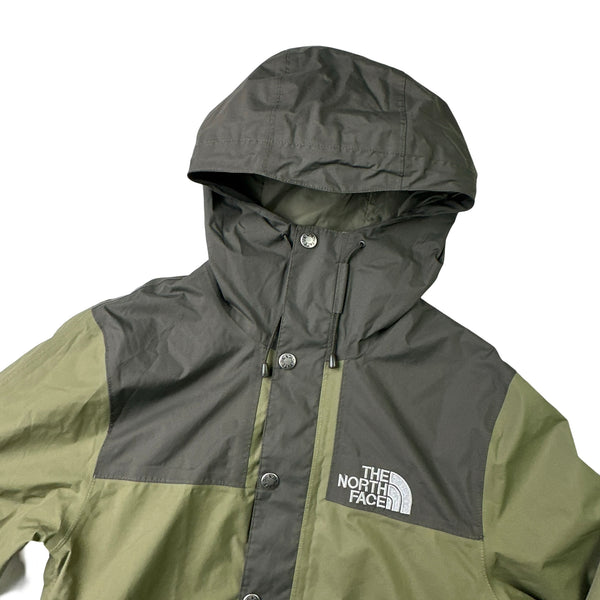 North Face Hyvent Green Colour Block Waterproof Rain Jacket - Small