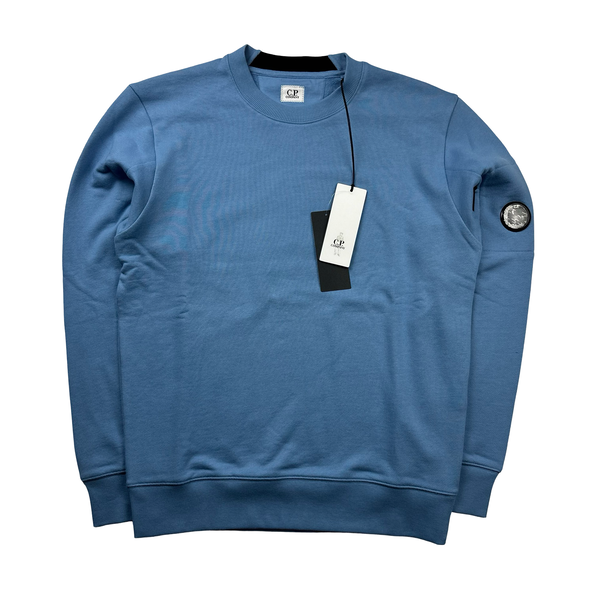 CP Company Blue Cotton Crewneck Sweatshirt - Medium