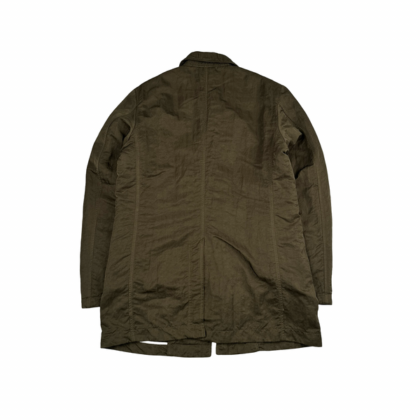 CP Company Khaki Nylon B Shimmer Lens Viewer Collared Jacket - Large