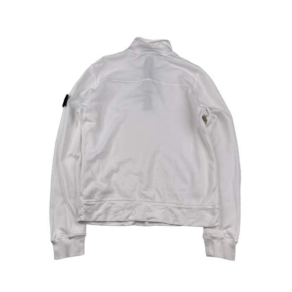 Stone Island 2012 White Quarter High Neck Jumper - Large