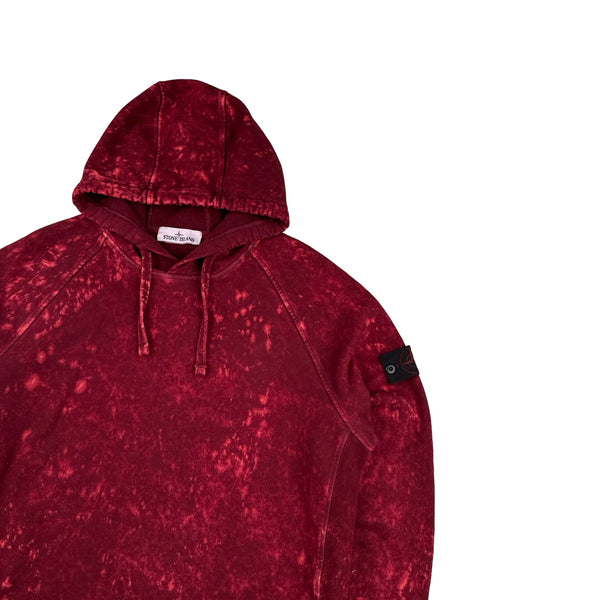 Stone Island 2021 Red Camo OVD Pullover Hoodie -