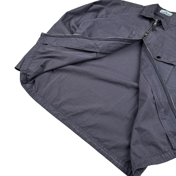 Stone Island 2019 Lilac Cotton Overshirt - Large