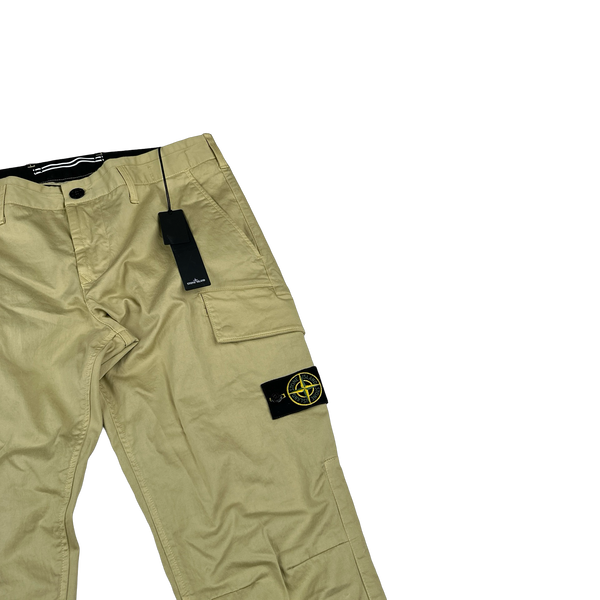 Stone Island 2023 Slim Tan Cargo Trousers - 33"