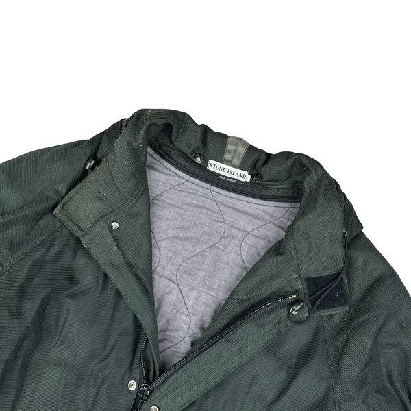 Stone Island Vintage 1996 Green Edge Boxy Fit Mesh Jacket - XXL